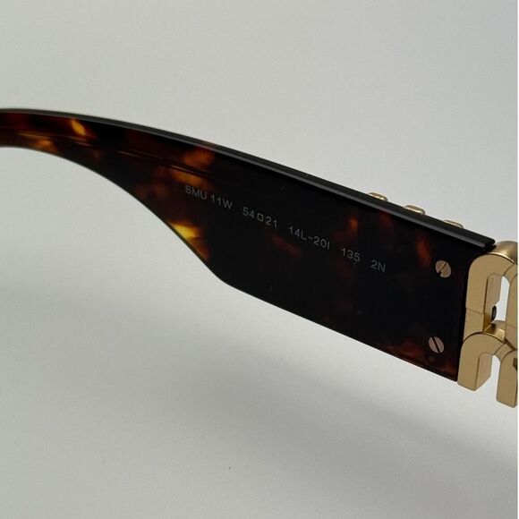 NEW MIU MIU Sunglasses MU11WS 14L20I Honey Havana/Light Purple Brown Women - Picture 9 of 10